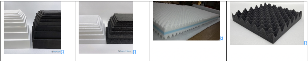 Foam cutting photo Examples